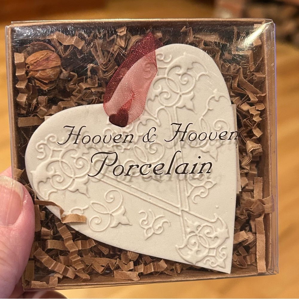 Hooven & Hooven Handcrafted Porcelain Heart Ornament